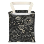 Car Garbage Can, Seat Back Hanging Cute Car Trash Can Bag, Car Organizer and Storage Bag for Travelling, Outdoor Black Golden Universe