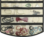 BB Brotrade Hanging Jewelry Organizer,Accessories Organizer,74 Pocket Organizer for Holding Jewelries (Beige-74 Pocket)