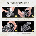 Shoe Slots Organizer 20 Pack - Shoe Stackers, 3 Levels Adjustable, Space Savers 50%, Double Layer Holders for Closet (Transpa