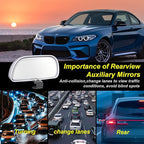 Blind Spot Mirrors for Trucks and Cars,Automotive Side View Concave Mirror Blindspot,360° Large Convex Rearview Exterior Mirror Accessories for Truck and Car(1Pack White)