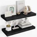 24 Inch Floating Shelves, 24"x9.25"x1.5" Inch Deep Floating Shelves for Wall, Wooden Shelves for Bathroom, Bedroom, Living Ro