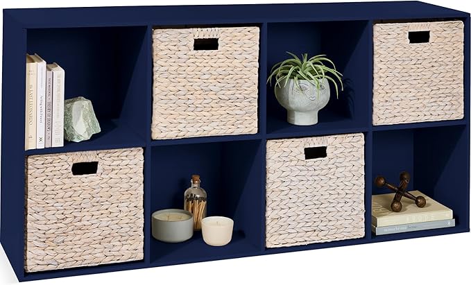 Best Choice Products Kids Bookcase 8-Cube Storage Organizer, 11in Shelf Opening, Bookshelf, Toy Storage, Customizable w/ 3 Re