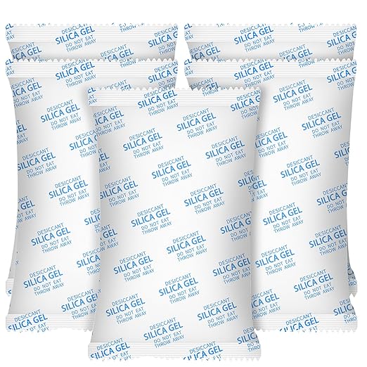 Large Desiccant Packs, 5 Packs 600 Gram Silica Gel Packets Reusable, Dehumidifier Packs for Car Desiccant, Large Moisture Abs