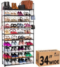 Sundaze Shoe Rack - 10 Tier Shoe Rack for Front Door Entrance, Sturdy Tall Shoe Organizer for Closet, Bedroom, Entryway, Gara