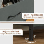 Somdot Tall Dresser for Bedroom with 5 Drawers, Storage Organizer Chest of Drawers with Removable Fabric Bins for Closet Beds
