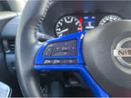 Glossy Blue Steering Wheel Interior Decoration Cover Trim Accessories for Nissan Altima(2019-2024),for Sentra/Versa(2020-2024),for Leaf/Kicks(2018-2024),for Rogue(2017-2020),for Rogue Sport