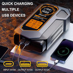 Jump Starter with Air Compressor, Car Jumper Starter Portable 6000A, 150PSI Tire Inflator/Air Pump, LED Flashlight for