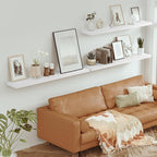 Vivelove 55" Long Floating Shelves for Wall, 10.3" Deeper & Thicker Storage Shelf for Living Room, Kitchen, Farmhouse,Wall Sh