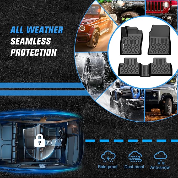 Nilight TPE Floor Mats for Nissan Kicks 2025 2026 All Weather Custom Fit Heavy Duty Floor Liners