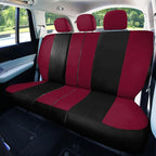 FH Group Car Seat Covers Full Set Cloth - Universal Fit, Automotive Seat Covers, Low Back Front Seat Covers,Airbag Compatible