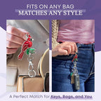Women’s Bag Charm Key Finder, Car Keychain Hook, Cute Purse Organizer & Tote Bag Accessories, Gifts for Mom - Original