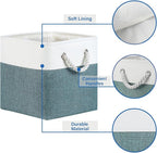 Temary 4Pack Storage Cubes 11x11 Cube Storage Bins Basket for Organizing Home, Closet, Office, Decorative Baskets with Rope H