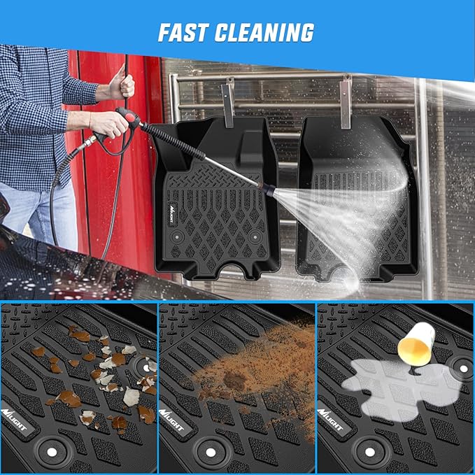 Nilight TPE Floor Mats for Chevy Equinox EV Only 2024 2025 2026 All Weather Custom Fit Heavy Duty Floor Liners