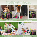 Reusable Grocery Bags Heavy Duty Shopping Bags Foldable Large Tote Bags with Long Handles & Hard Bottom