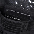 Tactical Car Seat Back Organizer Upgraded Tactical Molle Seatback Cover Protector Universal Fit Vehicles Truck MPV Pickup (Black)
