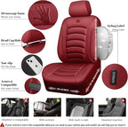 CAR PASS 3D Foam PU Leather Car Seat Covers, Universal Seat Covers Full Sets for Trucks SUV Sedan Automotive Seat Covers Armr