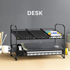 Simple Houseware 2 Tier Stackable Can Rack, Black, 2 Pack
