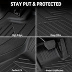 Floor Mats for BMW X5 G05 2019-2026, All Weather Floor Mats Trunk Cargo Liner with Backrest Protectors and Door Sill Guards Accessories, Full Coverage Set (Only Fit 5 Seats)