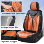 Coverado Car Seat Covers Full Set, Automotive Seat Covers Car Seat Protector Car Seat Cushion, Waterproof Leather Seat Covers