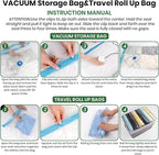 Vacuum Storage Bags,30Pack Vacuum Seal Bags with Electric Air Pump,Vacuumm Seal Bag for Clothing,Travel,Clothes,Comforters,Bl