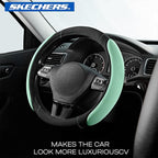 Skechers Memory Foam Steering Wheel Cover, Car Steering Wheel Cover,14.5-15inch Anti-Slip Safety Comfortable Desgin, Universa
