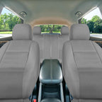 FH Group Full Set Faux Leather Car Seat Covers for Low Back Front Seat Covers, Airbag Compatible, Split Bench Rear Seat, Univ