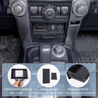 JKCOVER Upgrade 2PCS Center Console Storage Drawer Compatible with Toyota 4Runner 2014-2022 2023 2024 Accessories Cubbies Organizer Extra Storage(ABS Plastic)