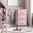 Sorbus Nightstand with 3 Drawers - Bedside Furniture & Accent End Table Chest for Home, Bedroom Accessories, Office, College 