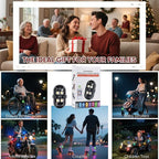 Upgraded 4LEDs 8PCS Wireless LED Strobe Lights with Remote Control, 8 Colors Type-C Rechargeable Led Lights Anti Collision Warning Light for Car Motorcycle Bike Drone Aircraft