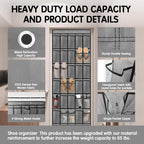 Kotkn 35 Compartment Over The Door Storage - Breathable Mesh Hanging Organizer with Large Pockets, Space Saving Design for Me
