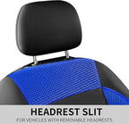 3D Foam Leather Car Seat Covers Two Front Seats only, Air Cool Mesh Thick Seat Covers, All Weather Car Seat Cover Comfort & P