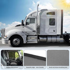KUST 2PCS Side Window Sun Shade for Semi Truck, 20x16.9 inch Side Window Shade for Kenworth T680 / T880 / W990 (All Years),Sunshade with Suction Cup,Glare Shield UV Protection