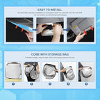 KMF 8pcs Thicken Car Window Shades for Hyundai Sonata Sedan 2015-2019 Accessories, Custom Windshield Sunshade Privacy Car Window Covers for Side Rear, Sun Visor UV Block and Blackout for Camping