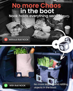 rati Nook Trunk Organizer Blocks for Cars and SUVs, Adjustable Cargo Dividers with Dual Grip Pads, Works on Carpeted and