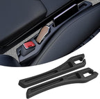 2PCS Car Seat Gap Filler Organizer, Multifunctional Car Gap Filler with Fill and Storage Function for Storing Phones Keys Cards, Universal No Drop Seat Guard for Cars (Black)
