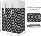 StorageRight Laundry Basket Hamper Large Collapsible Laundry Hamper with Easy Carry Handles，Freestanding Clothes Hampers for 