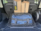 Rear Trunk Organizer Cargo Net for Jeep Wrangler 2018-2025 - ONLY for 4 Door Trims - Floor Style Web Mesh Cargo Net for SUV -