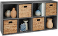 Best Choice Products 8-Cube Storage Organizer, 11in Shelf Opening, Bookcase, Display Shelf, Customizable w/ 3 Removable Back 