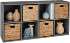Best Choice Products 8-Cube Storage Organizer, 11in Shelf Opening, Bookcase, Display Shelf, Customizable w/ 3 Removable Back 