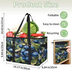 Reusable Grocery Bags Heavy Duty Shopping Bags Foldable Large Tote Bags with Long Handles & Hard Bottom