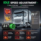 ANCEL HD200 Bluetooth Heavy Duty Truck Scanner, Speed Limit and Idle Reset for Cummins & Caterpillar Engines, J1939/J1708