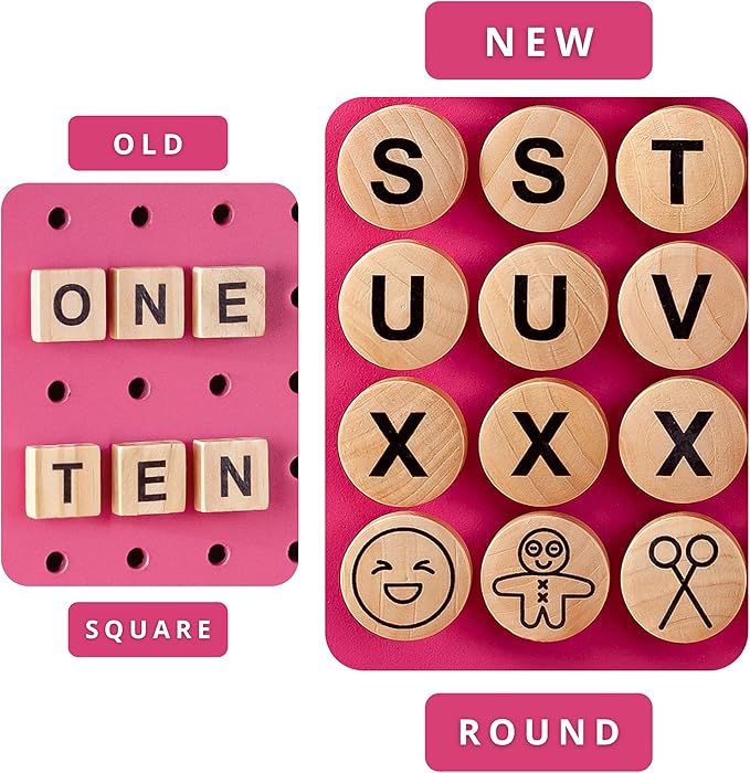 Craft Room Pegboard Letters for Pegboard Craft Peg Board Organizer Accessories | 115 Pegboard Decoration Blocks with Emojis -