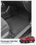 for Nissan Rogue Floor Mats 2014-2020, Full Set All Weather Floor Cargo Liners Trunk Backrest Back Seat, Car Carpet Rubber Interior Accessores 2019 2018 2017 2016 2015 Not Sport