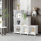 AWTATOS Cube Storage Organizer, Storage Cubes Shelves Bookshelf, 6 Cube Closet Organizers and Storage, DIY Stackable Plastic 