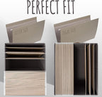 ZICOTO Decorative File Organizer Box Set of 2 - Collapsible Linen Filing Cabinets w/Handles Are Perfect to Store all Your Doc