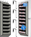 [Improve Over The Door Shoe Organizer, Extra Large 10 Tiers, Over Door Shoe Organizer, Coated Hooks Grip Firmly Without Scrat
