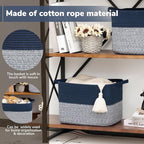 Goodpick Cube Storage Bins - Shelf Baskets for Towel Book Clothes, Closet Storage Bins for Office Woven Toy Basket for Shelve