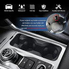 Cup Holder Inserts for Ford Explorer 2020-2024 Accessories, Non-Slip Silicone Center Console Protector Organizer to Prevent Spills & Scratches for Explorer Interior Accessories