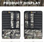 Truck Gun Rack（Set of 2）, Seat Back Gun Rack with Adjustable Straps, 600D Oxford Cloth, Universal Rifle Holder, PVC Coated, Secure Storage Pockets for Hunting Gear, Easy to Install Vehicle Gun Rack