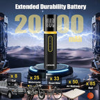Tire Inflator Portable Air Compressor, Omont 150PSI Electric Bike Tire Pump Cordless Air Pump for Car Tires, 4X Faster Portable Tire Inflator with Digital Pressure Gauge for Car Bike Motorcycle Ball